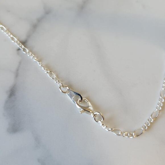 Handmade Coyote Tooth Pendant on 18" Silver Tone Chain - Picture 3 of 3